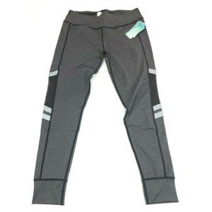 Kapion Charcoal Gray Yoga Workout Leggings Pants Size M MSRP $44.50